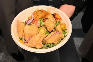 Catfish Panzanella Salad