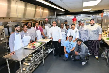 The John Jay team with Chef Phil from the CIA