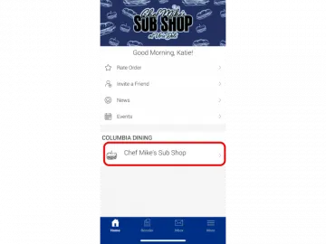 Select Chef Mike's Sub Shop