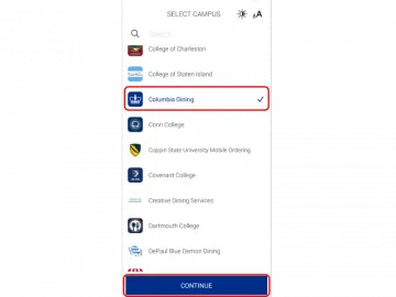 Select Columbia Dining