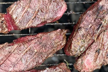 Steak on the grill