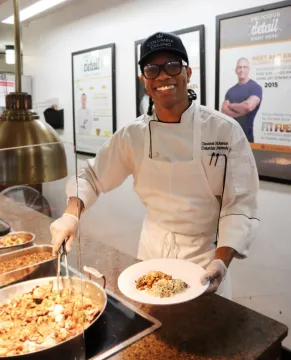 Devante at the special lunch on November 13