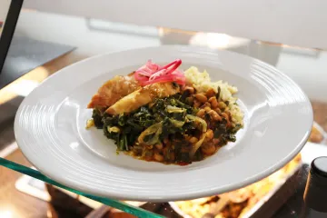 Devante's dish as presented at the spotlight meal