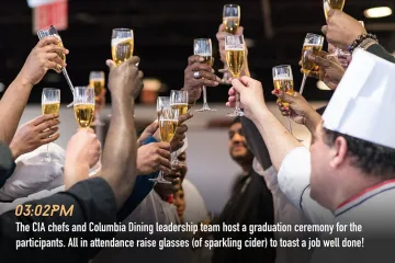 A toast to the graduating participants