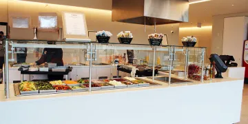 Salad bar at Robert Smith Dining Hall