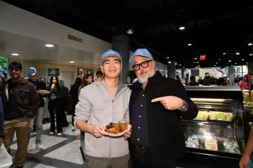 Chef Zimmern and Columbia student