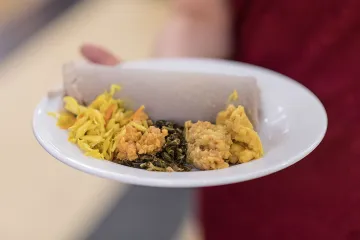 A plate of Ethiopian food.