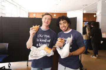 Students at Chef Mike's Sub Shop