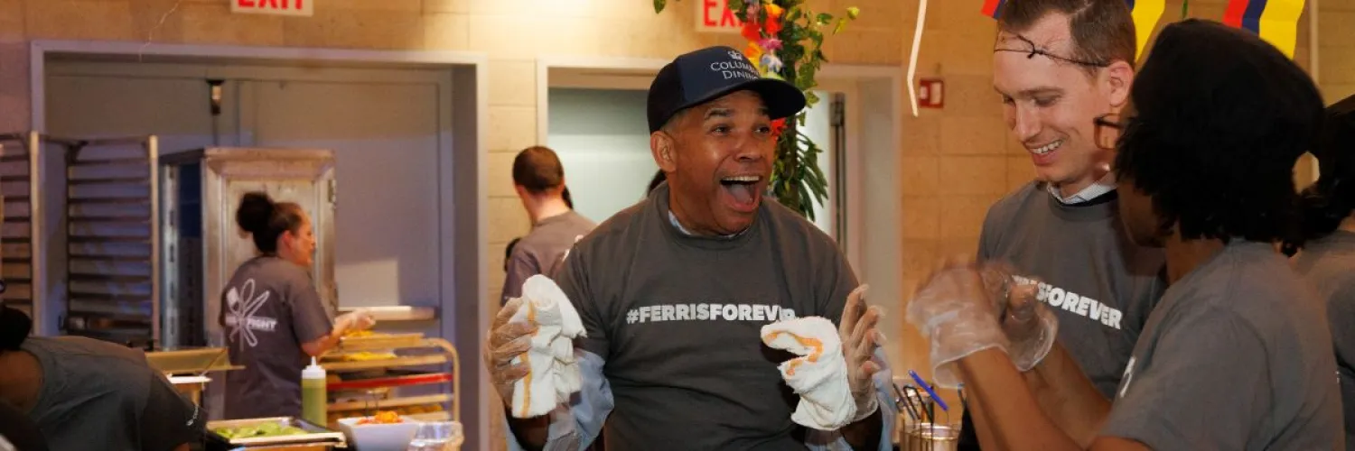 Victor with the Ferris team