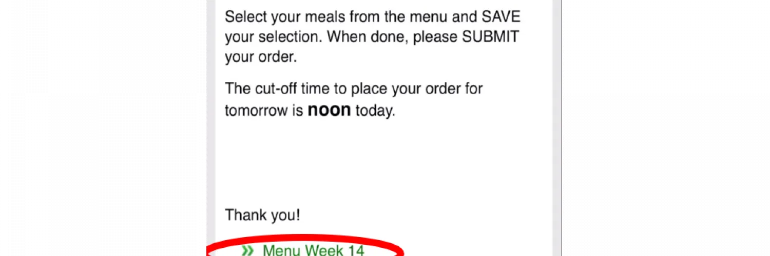 How to access the menu on the Columbia Dining app