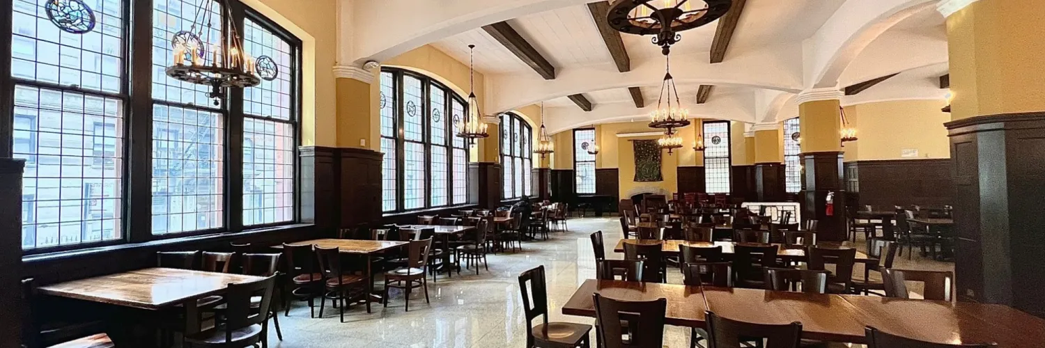 Grace dodge dining hall seating area